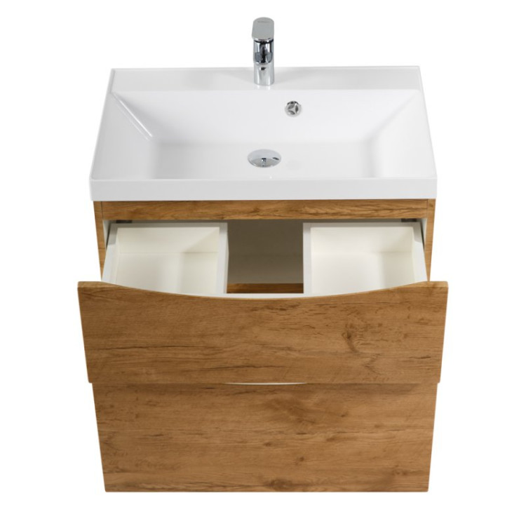 База под раковину подвесная с двумя выкатными ящиками 700x450x600 BelBagno MARINO-H60-700-2C-SO-BL-P