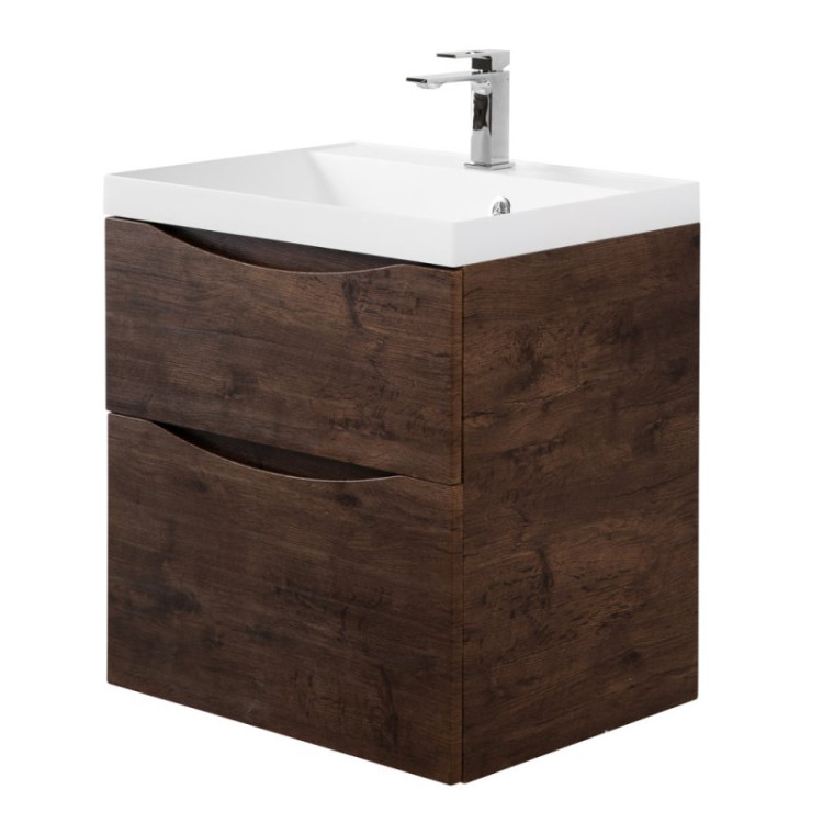База под раковину подвесная с двумя выкатными ящиками 700x450x600 BelBagno MARINO-H60-700-2C-SO-BL-P