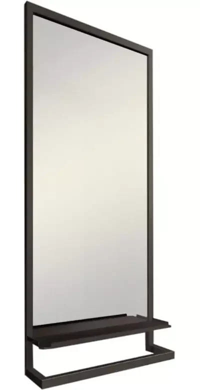 Зеркало Steal 50 с полкой и держателем