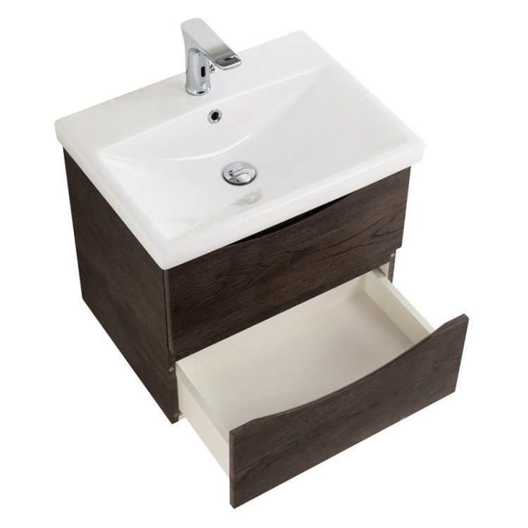База под раковину подвесная с двумя выкатными ящиками 564x440x500 BelBagno MARINO-CER-600-2C-SO-NL-P