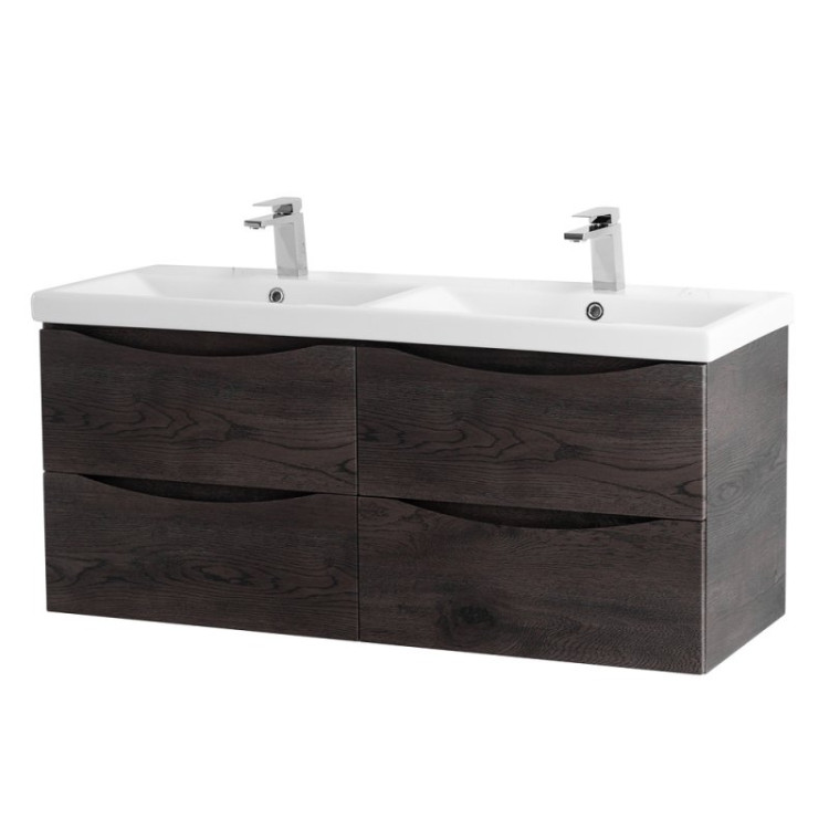 Раковина керамическая двойная 1200x450 BelBagno BB-0325-120-2-LVB