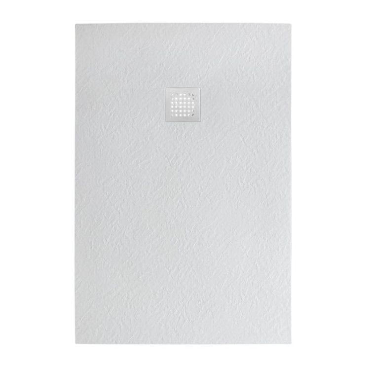 Поддон из искусственного мрамора,белый BelBagno TRAY-MR-UNO-AH-140/80-35-W-CR