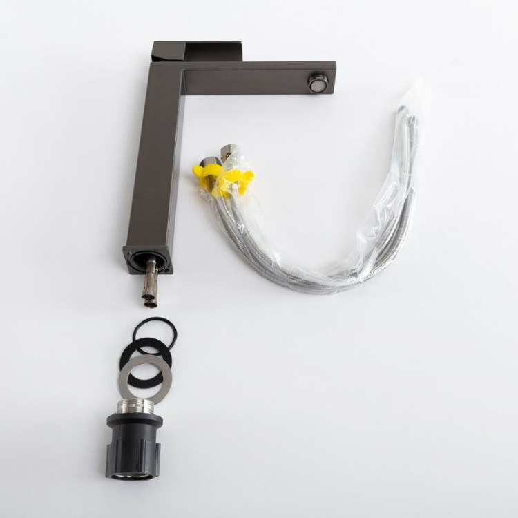 Смеситель для накладной раковины без донного клапана Cezares SLIDER-LC-01-W0