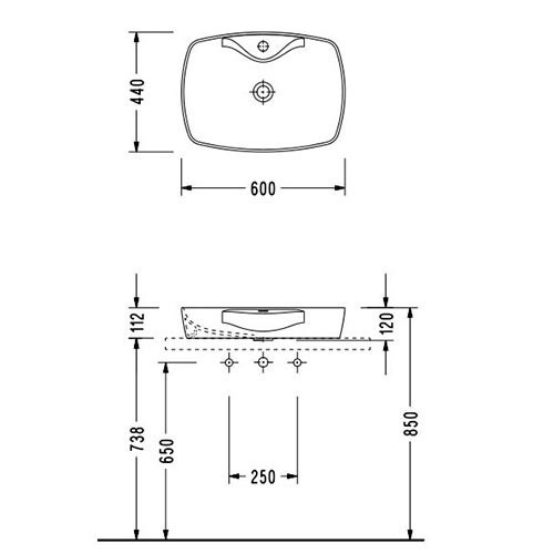 Раковина-чаша Serel 60 1634