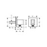 Шланговое подключение Hansgrohe Fixfit Porter Square 26486000
