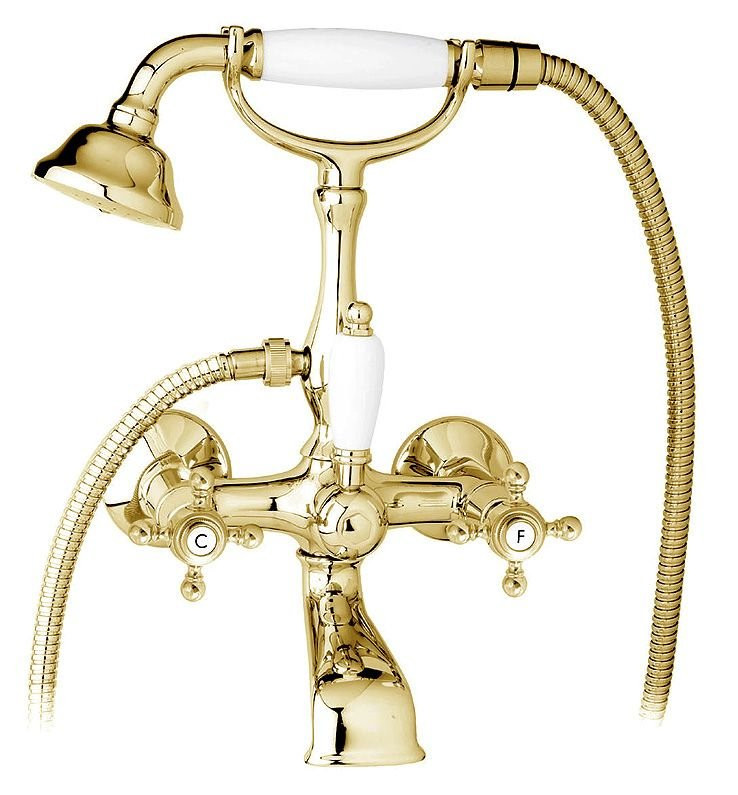 Смеситель для ванны с ручным душем Cezares GOLF-VD-02-Bi