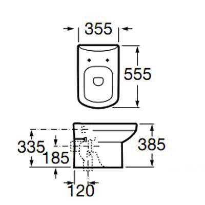Унитаз Roca Dama Senso 347517000 приставной