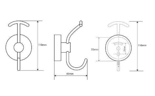 Крючок Bemeta Omega 104105252