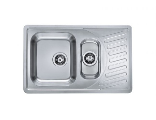 Мойка ELEGANT 110 SAT-90 810X510 1+1/2 в компл.с сифоном 1130555,