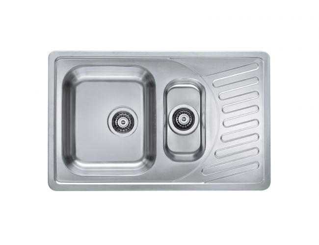 Мойка ELEGANT 110 SAT-90 810X510 1+1/2 в компл.с сифоном 1130555,