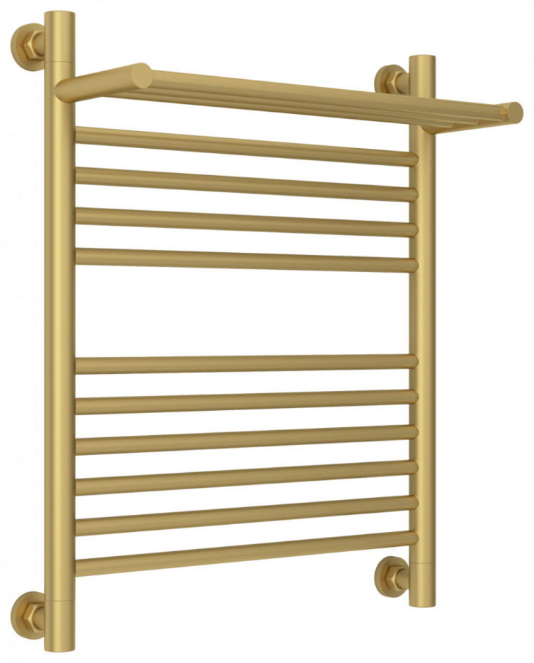 Полотенцесушитель водяной Сунержа Богема с полкой+ 600х500 Матовое золото