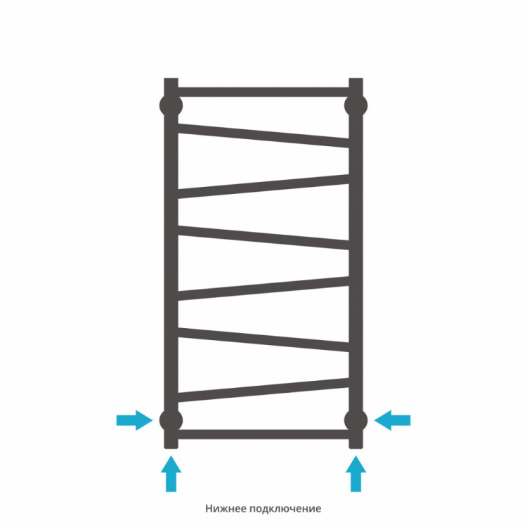Полотенцесушитель водяной Сунержа Сирокко 800х400 Сатин