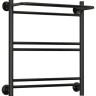 Полотенцесушитель водяной Стилье Версия-Н1 600х500 (Полка+1+2+2) П 16 Чёрный