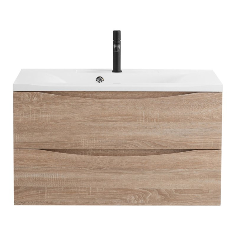 База под раковину подвесная с двумя выкатными ящиками, 800x450x500 BelBagno MARINO-800-2C-SO-CL-P