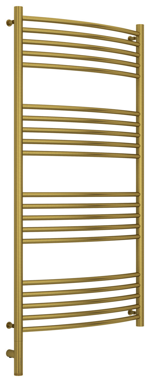 Полотенцесушитель электрический Сунержа Богема 3.0 выгнутая 1200х600 МЭМ левый Состаренная латунь