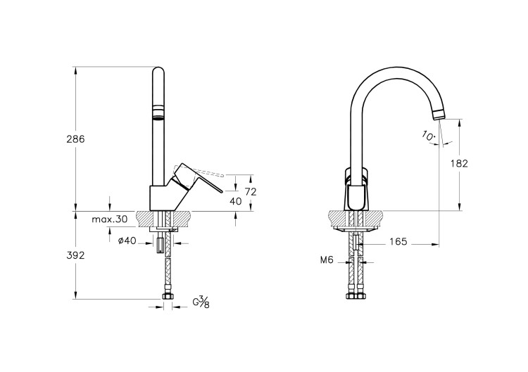 Смеситель Win S для кухни