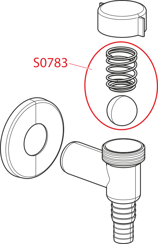 Сифон для стиральной машины наружный, хром Alcadrain APS1
