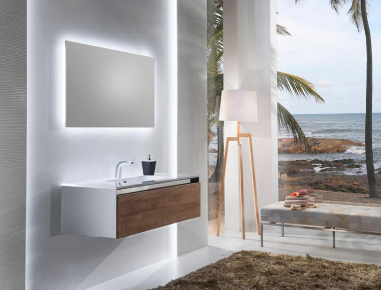 Зеркало SanVit Кубэ 80 с подсветкой