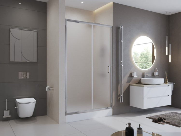 Душевая дверь в нишу BELBAGNO UNO-195-BF-1 BelBagno UNO-195-BF-1-155-C-Cr