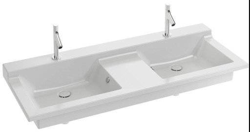 Двойная подвесная раковина-столешница 140 х 54 см Jacob Delafon SOPRANOEXJ112-00