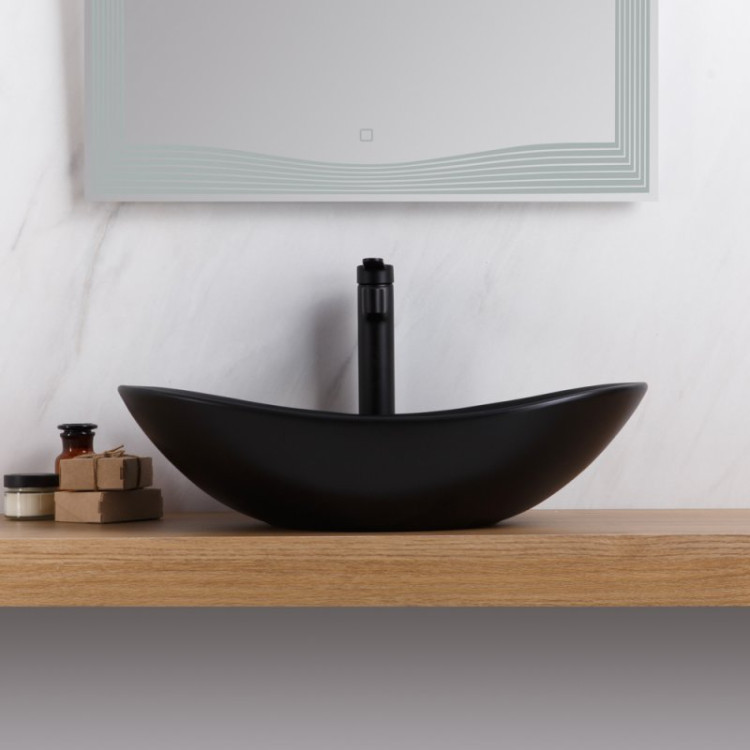 Раковина накладная керамическая Cezares BB1404-H301