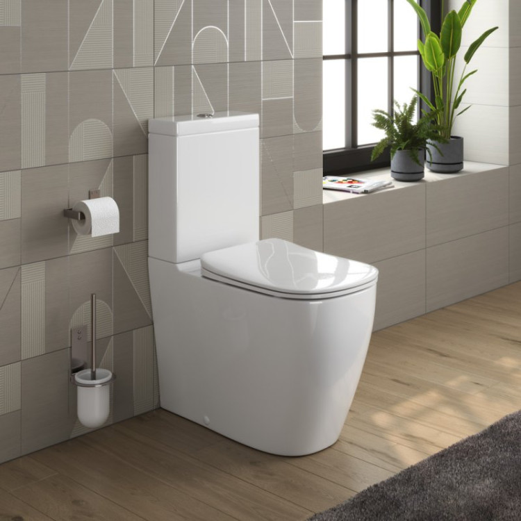 Чаша унитаза безободкового, P-trap Cezares CZR-159-CPR