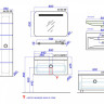 Тумба под раковину Aqwella Инфинити 80 подвесная