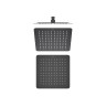 Квадратный верхний душ 250*250*2 мм Aquatek, матовый черный AQ2072MB