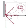 Душевая шторка на ванну BELBAGNO LUCE-VF-11 Cezares LUCE-VF-11-100/145-C-Cr