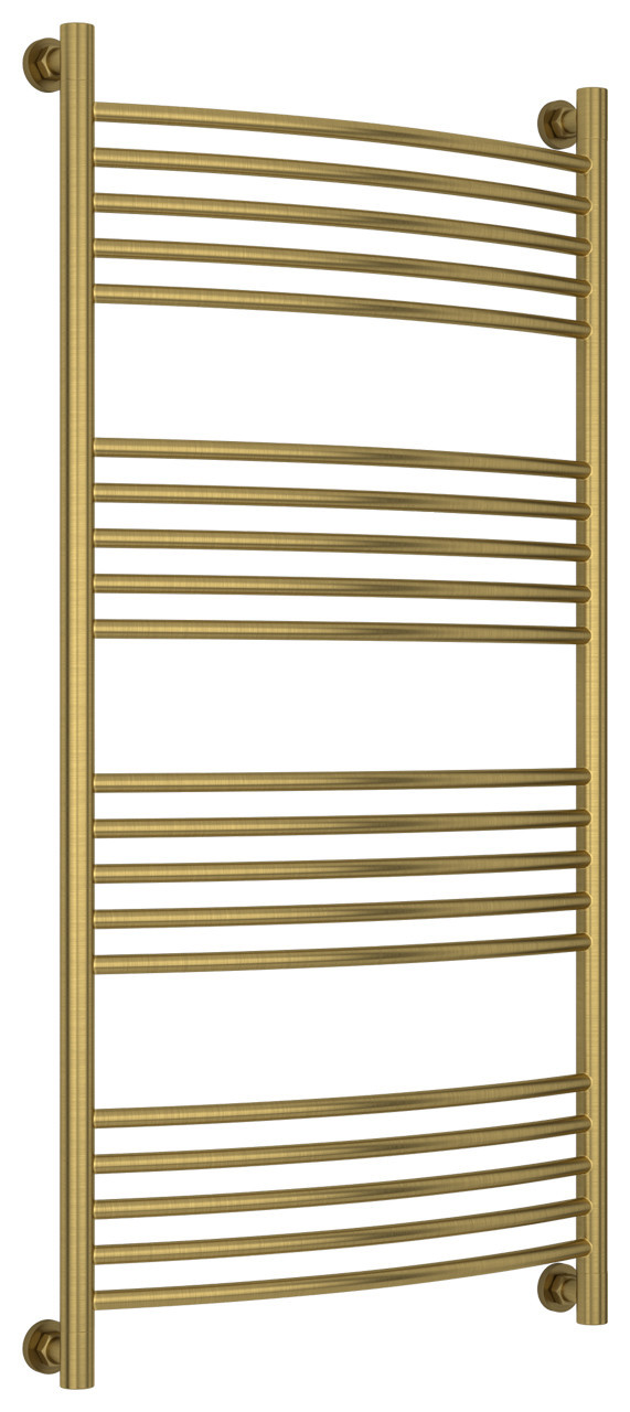 Полотенцесушитель водяной Сунержа Богема+ выгнутая 1200х600 Состаренная латунь