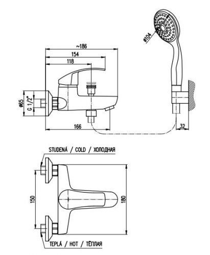 Смеситель Rav Slezak Mississippi MS054.5/1