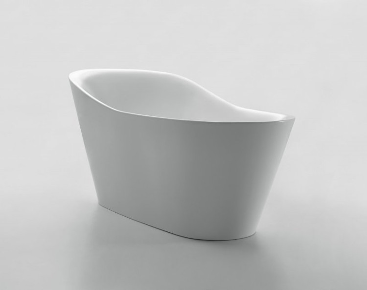 Отдельно стоящая, овальная акриловая ванна без перелива BelBagno BB63-1800-W0
