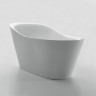 Отдельно стоящая, овальная акриловая ванна без перелива BelBagno BB63-1800-W0