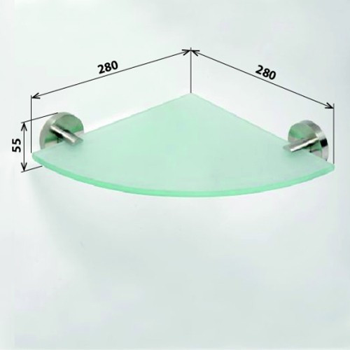 Полка стеклянная Bemeta Neo stainless 104102015