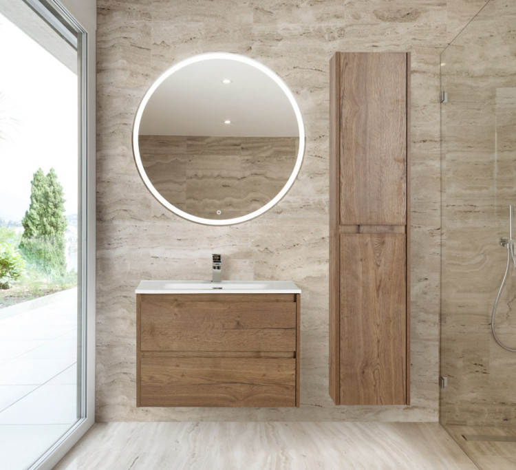 База под раковину подвесная с двумя выкатными ящиками BelBagno KRAFT-600-2C-SO-RNN
