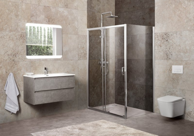Душевой уголок BELBAGNO UNIQUE-AH-1 BelBagno UNIQUE-AH-1-100/115-80-M-Cr