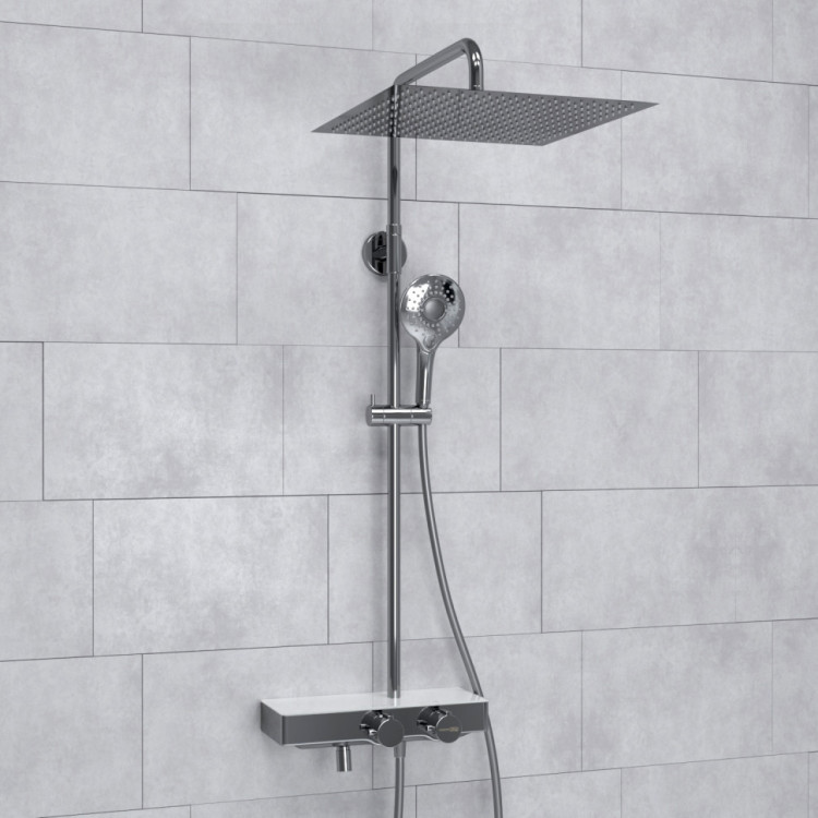 WasserKRAFT A113.119.101.CH Thermo Душевой комплект с термостатическим смесителем