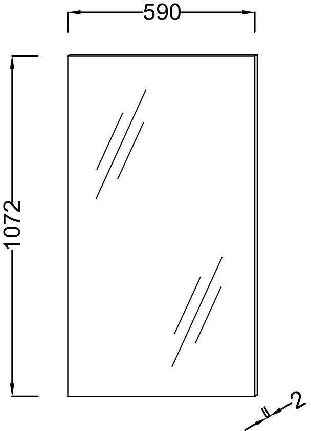 Высокое зеркало 59 см Jacob Delafon ОБЩАЯ КАТЕГОРИЯ EB1208-NF