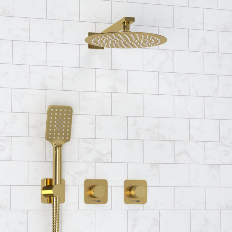 WasserKRAFT A8251.306.180.259.285.194.201 Встраиваемый комплект для душа с верхней душевой насадкой и лейкой