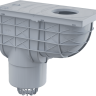 Ливнеотвод 300×155/125 мм, сток – прямой, серый Alcadrain AGV2S