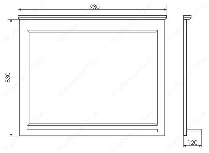Зеркало Comforty Тбилиси 90