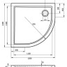 Акриловый поддон для душа Riho Zurich 288 DA96 120x120x5