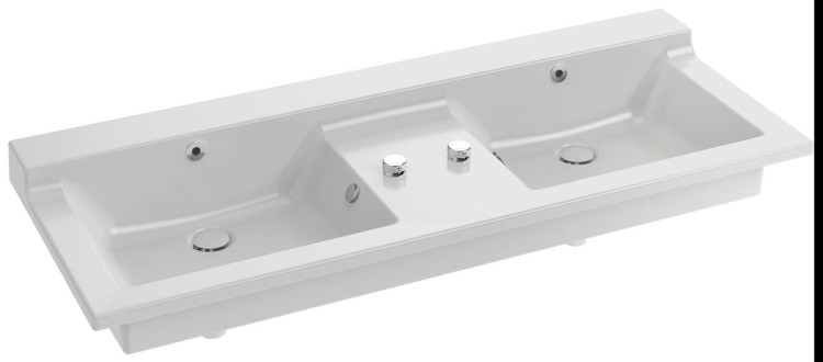 Двойная подвесная раковина-столешница 140 х 54 см Jacob Delafon SOPRANOEXJ122-00