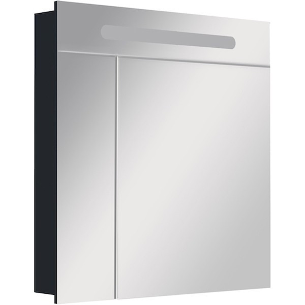 Зеркальный шкаф Roca Victoria Nord Black Edition 80 с подсветкой