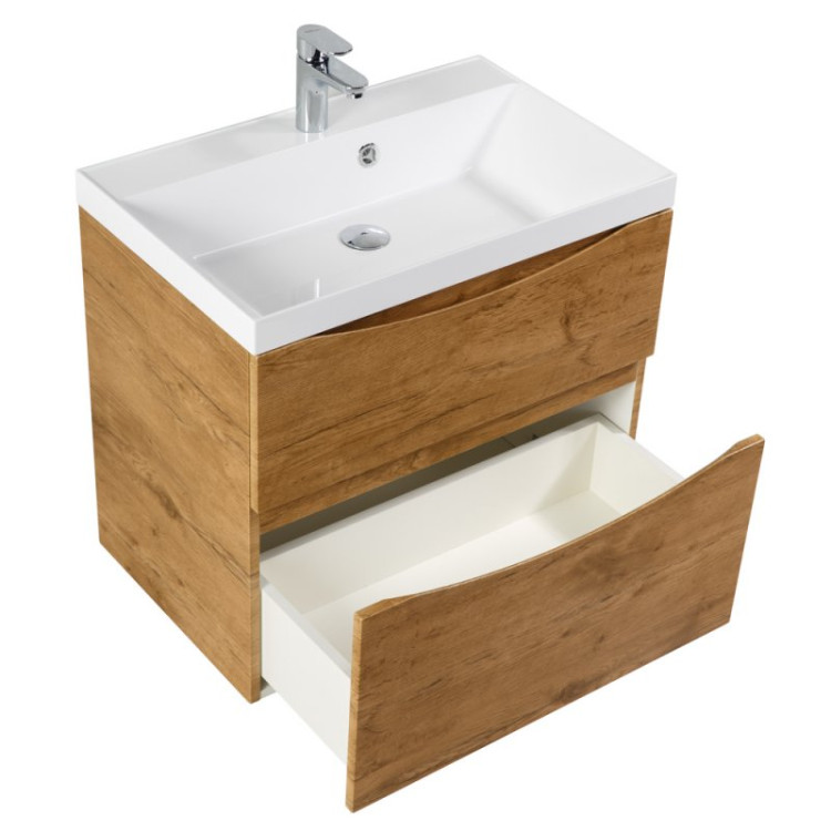 База под раковину подвесная с двумя выкатными ящиками 700x450x600 BelBagno MARINO-H60-700-2C-SO-RN-P