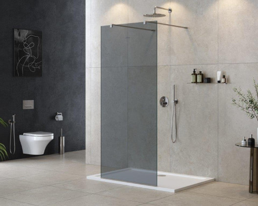 Душевая перегородка LIBERTA-L-2 Кронштейн 120 см Cezares LIBERTA-L-2-100-120-GR-Cr