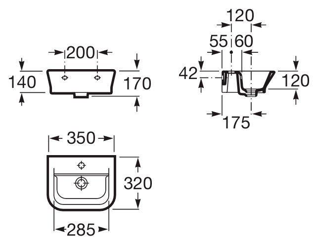 Раковина Roca The Gap 35 327479000