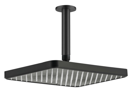 Верхний душ потолочный 305х205мм Aquatek, матовый черный AQ2071MB