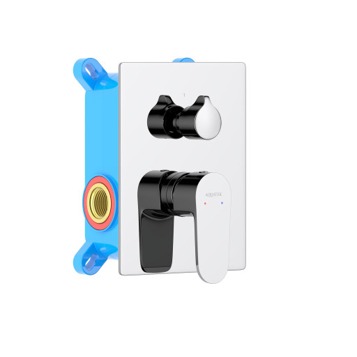 Смеситель для ванны (внешняя и скрытая часть) Aquatek AQ1246CR ОБЕРОН