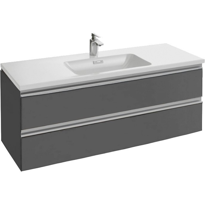 Тумба под раковину Jacob Delafon Vox 120 подвесная 2 ящика прямые ручки